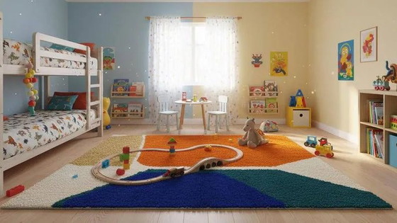 Tapis marocain, 300x200cm extra large - tapis pour salon et chambre – Wool, Cotton (photo 8 of 12)