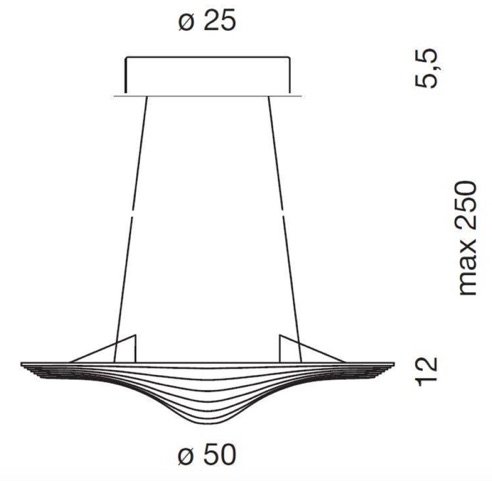 Cini & Nils  Sestessa Cabrio Led hanglamp, Hanglampen, Kunststof, Aluminium, Wit (foto 5 van 6)