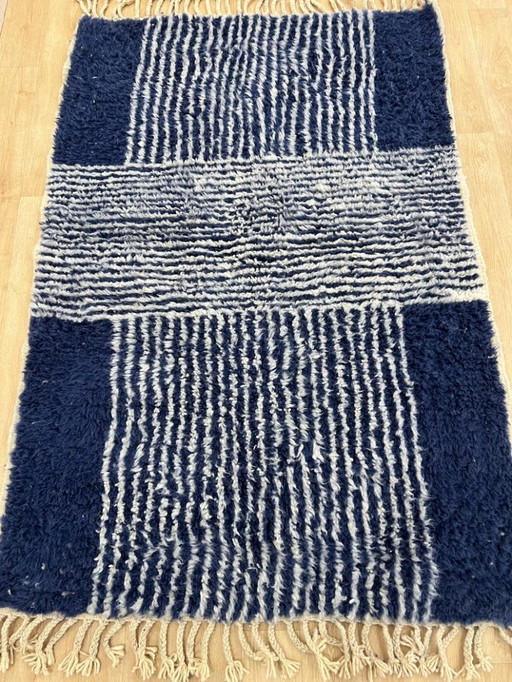 Tapis marocain en laine naturelle250cmx150cm