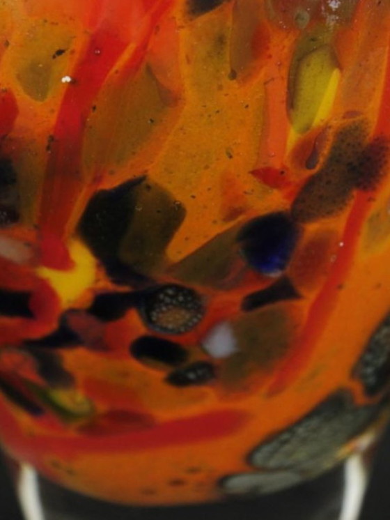 Image 1 of Signed Ada Loumani Expressive Studio Glass Vase (1998)