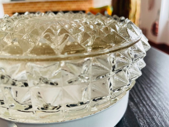 Image 1 of Paire de lampes encastrées en verre pour plafond ou mur