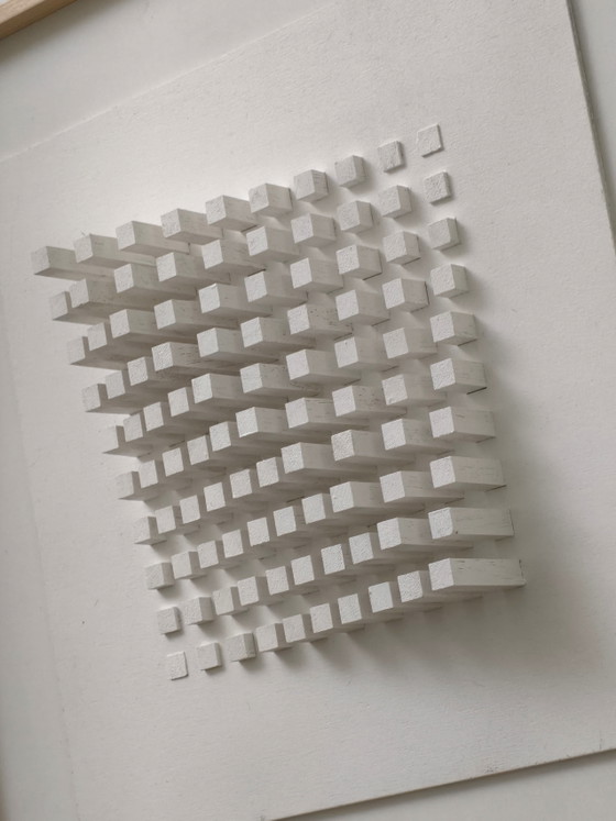Image 1 of Rilievo murale costruttivo bianco, Zero Art