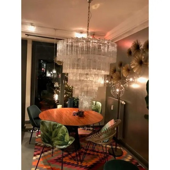 Image 1 of Zeitgenössischer Kronleuchter aus Muranoglas „Tronchi“.