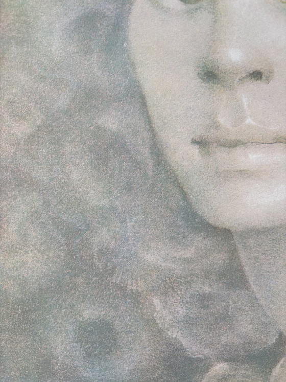 Zeefdruk van Leonor Fini uit de jaren 70, portret van een fronsende vrouw. – Litho's & Zeefdrukken, Paper (photo 8 of 10)