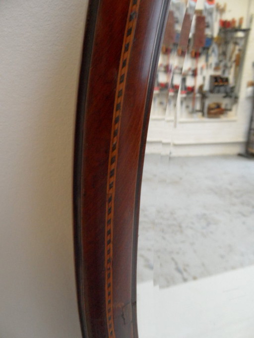 Antieke mahoniehoten spiegel