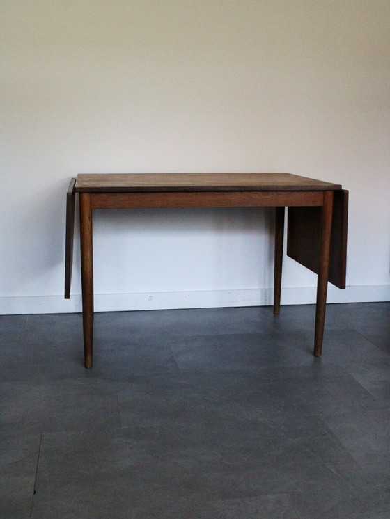 Vintage Danish extendable dining table in teak with leaves – Wood (photo 7 of 11)