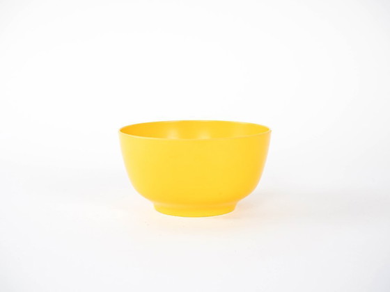 Image 1 of Bol amarillo, diseño danés, década de 1960, fabricante: Rosti