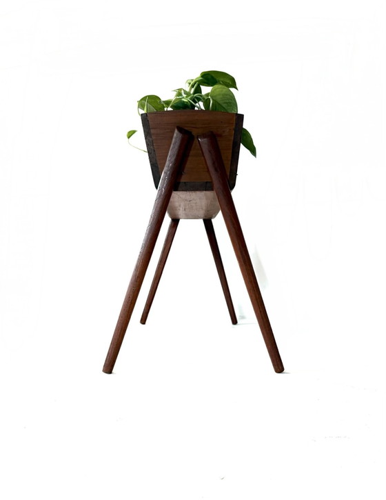 Image 1 of Vintage Danish teak planter '60