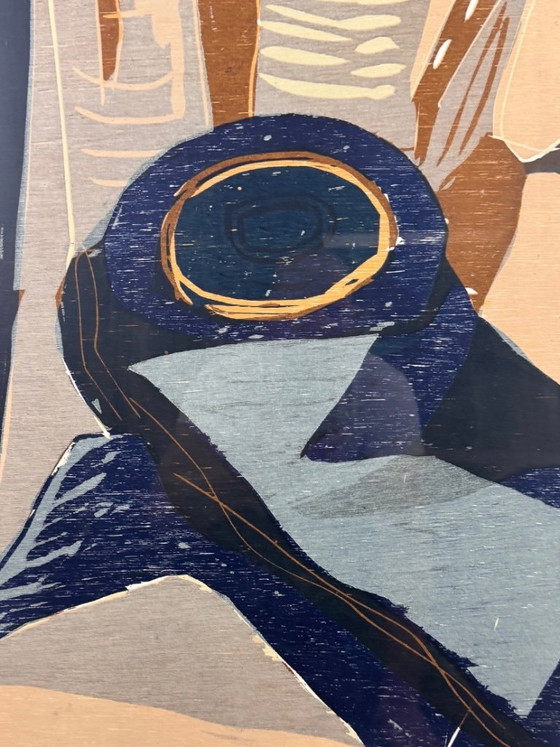 Vincent van Ojen - Woodcut - Framed – Lithographs & prints, Paper (photo 9 of 9)