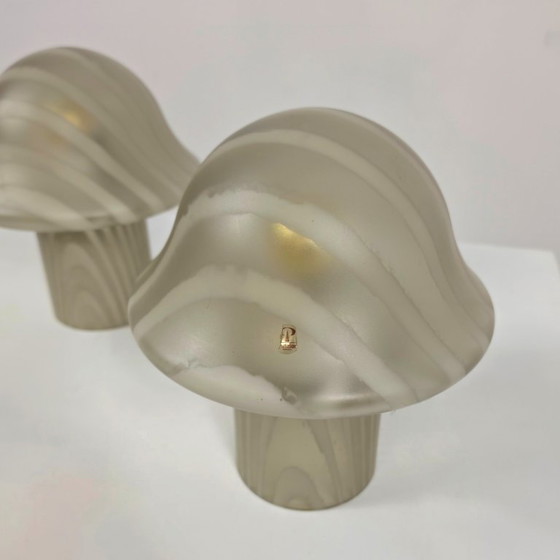 Peill & Putzler Mushroom Lampade Set 2x Vintage Mid Century – Lampade da tavolo, Glass (photo 4 of 6)