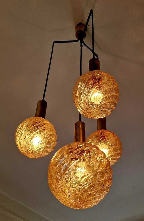 Image 1 of Vintage cascade pendant lamp - cascade, 1950/60 - Germany