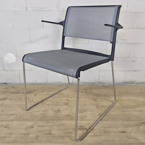 Image 1 of 2x sedia Wilkhahn Aline 230 con braccioli (impilabile) sedie di design / sedie da ufficio / sedie da sala da pranzo