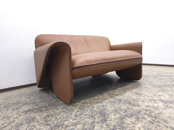 Image 1 of De Sede ds 125 Gerd Lange Garnitur Designersofa Ledersofa Couch Zweisitzer Dreisitzer cognac