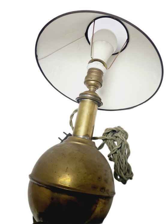 Art Deco Bedside Lamp, Belgium, 1930s – Table lamps, Metal, Brass (photo 16 of 17)