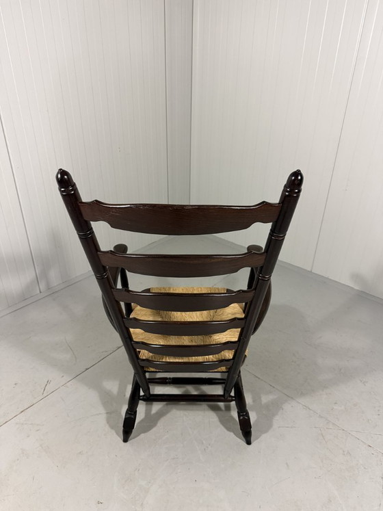 Image 1 of Rustikaler, brutalistischer Hochleiterstuhl aus den 1960er Jahren