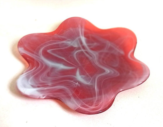 Image 1 of Murano glazen schaal of sieradenschaal, jaren 70, 31 cm breed