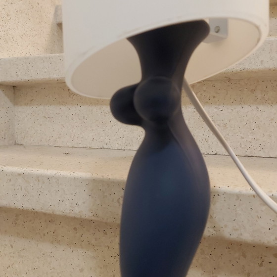 Ruggiu Italianen tablelamp Lady Silhouette, Verlichting, Metaal, Kunststof, Blauw (foto 2 van 7)