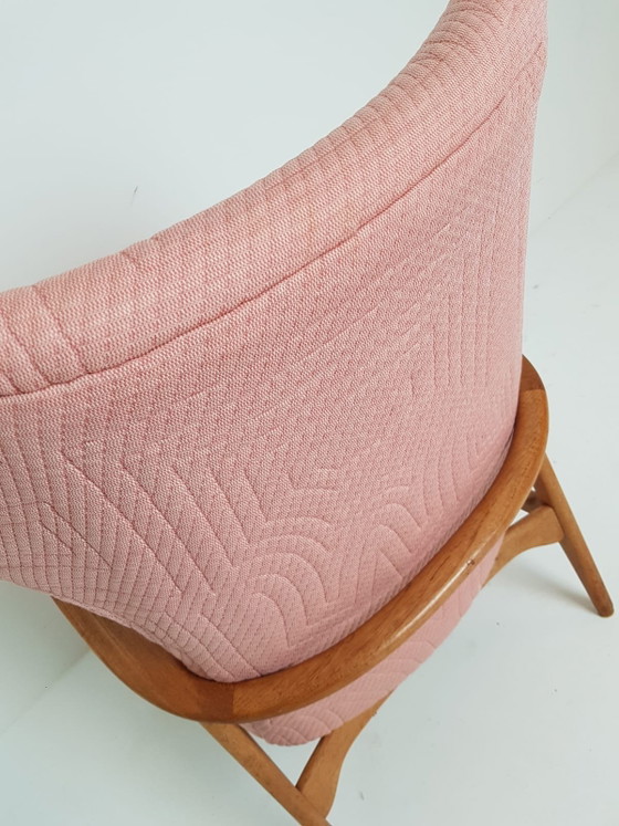Poltrona Vintage Bovenkamp Rosa Nuovamente Rivestita Kvadrat Febrik – Poltrone, Wood, Polyester (photo 8 of 15)