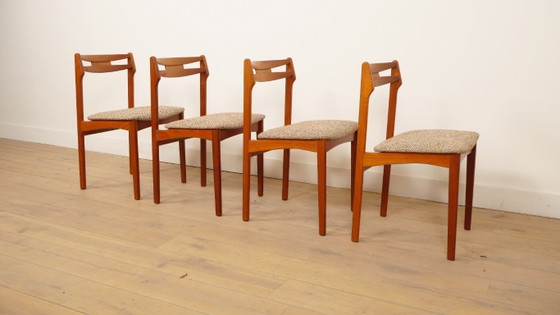 Image 1 of Juego de 4 sillas de comedor | Teca