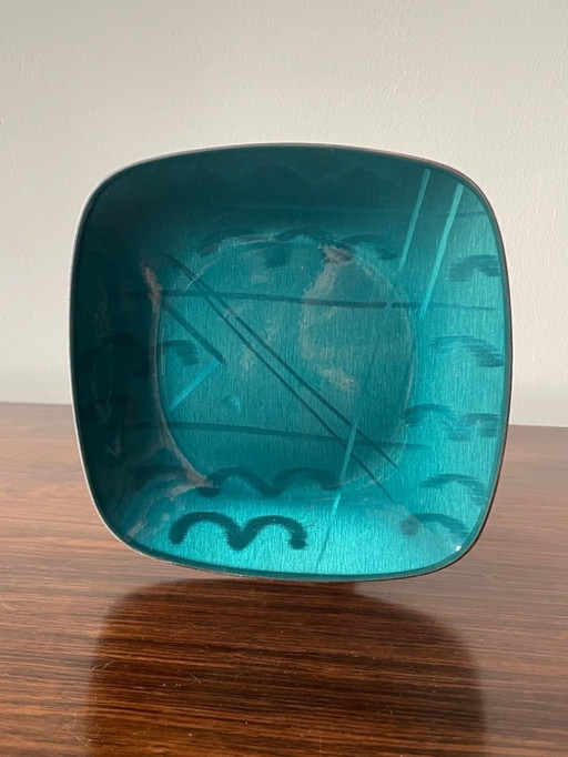 Vintage kleine geëmailleerde plaat van Cathrineholm Noorse