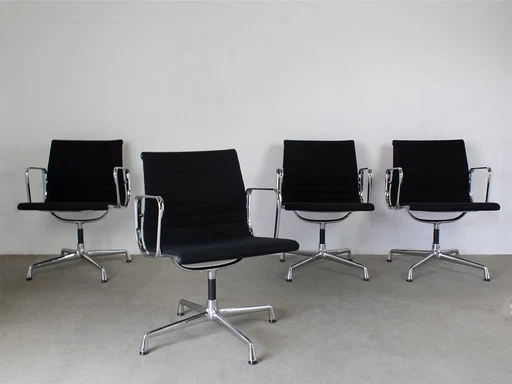 Set A 4Pieces Vitra Ea 108 Conference Chairs Design Charles Eames