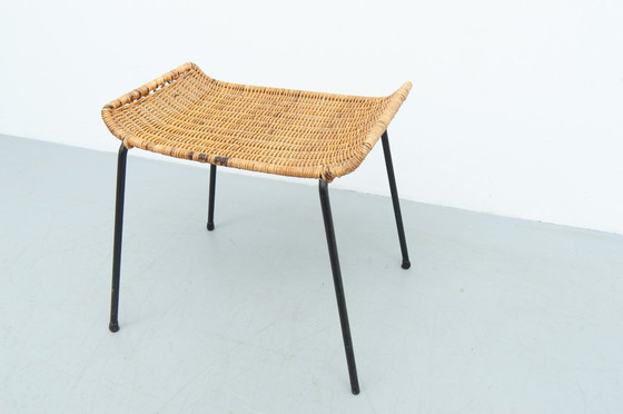 Image 1 of Rattan stool by Gian Franco Legler (1950s)