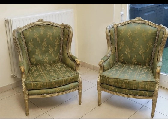 Image 1 of 🪑 Superbe Ensemble de 4 Fauteuils Louis XV – Élégance et Authenticité Française Prix à l’Unité 200€