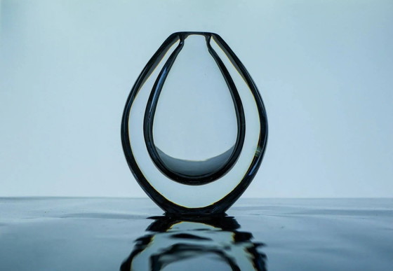 Image 1 of Crystal Lucid Drop Glass Vases by Sven Palmqvist for Orrefors, Sweden, 1950s, set of 3