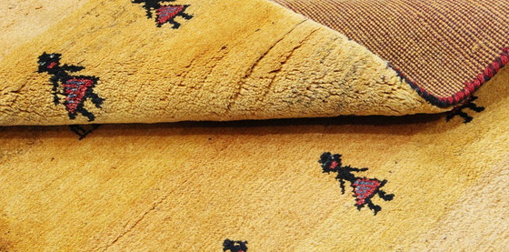 Image 1 of Original Perserteppich Gabbeh Ghashghai Orientteppich 172 cm x 96 cm Alt Natur