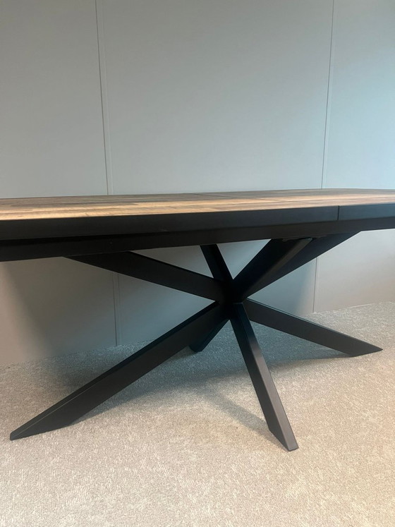Uitschuifbare Ovale Eettafel Avalox - 190x110 (+60) cm – Henders & Hazel, Metal, Wood (photo 7 of 7)