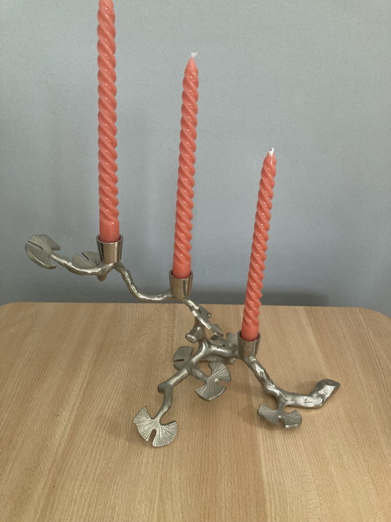 Image 1 of Designer-Kerzenständer aus Bio-Ginkgo-Zweig