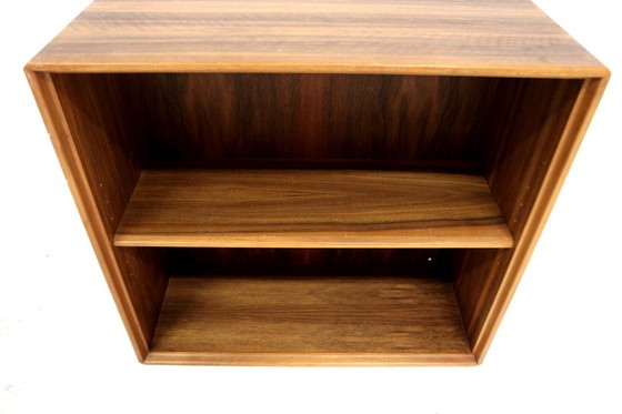 Image 1 of Tables de chevet murale en noyer conçues par bertil fridhagen pour la maison de fabrique suédoise bodafors dans les années 1960.