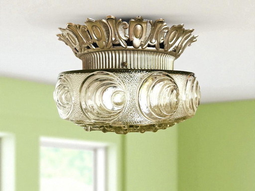 Plafonnier ou applique murale décorative en verre