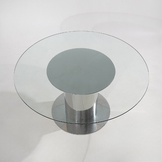 Mesa “Cidonio” de Antonia Astori para Driade, años 70 – Mesas de comedor, Glass, Metal (photo 2 of 13)