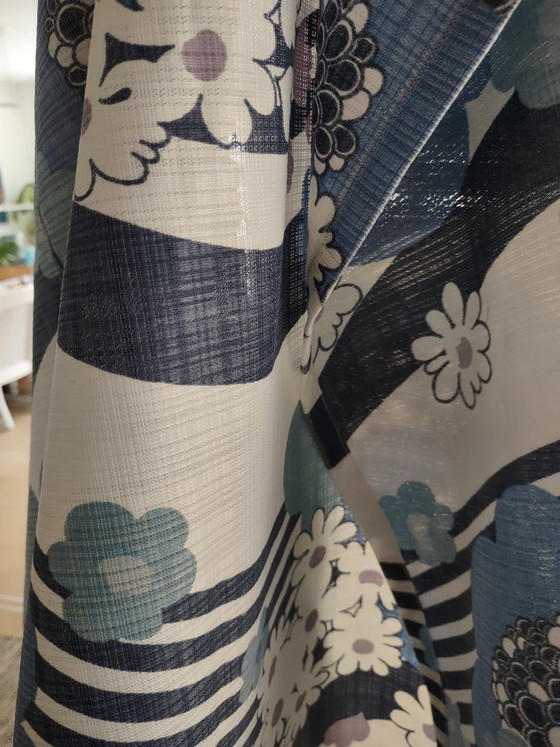 Image 1 of Grote vintage retro Japanse gordijnen uit de jaren 70