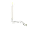 FLOW set of two glass candlesticks