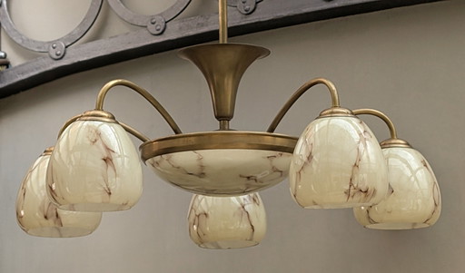 Jaren '30 Art Deco Hanglamp Armatuur 