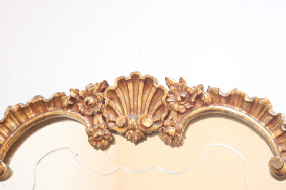 Image 1 of Vergoldeter Holzspiegel im Neo-Rokoko-Stil, Ende 19.