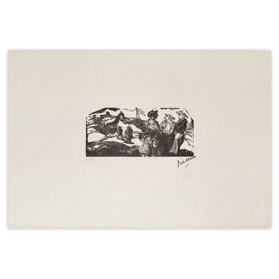 Houtsnede van Jules Pascin, La Zone, 1960 – Litho's & Zeefdrukken, Paper (photo 4 of 5)