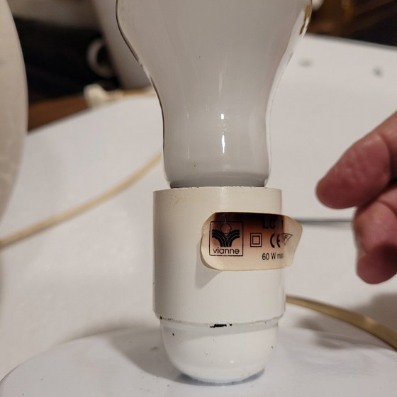 Image 1 of Tischlampe "Ei", Glas, La Verrerie de Vianne, Mitte des Jahrhunderts, 70er Jahre - Frankreich