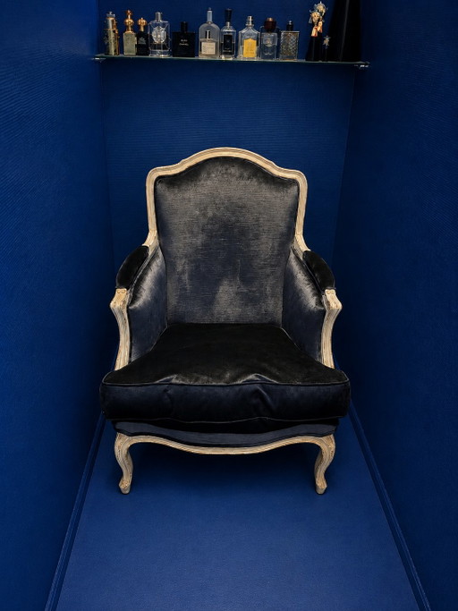 Fauteuil – Wood, Velvet