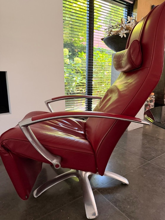 Jori Relax Fauteuil Brainbuilder Cuir Rouge – Leather (photo 2 of 6)