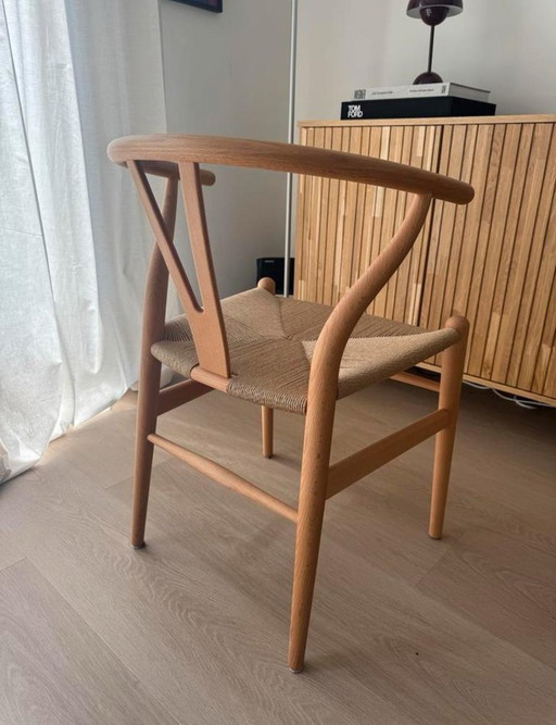 CH24 Wishbone stoel Classic Natural geolied beuken