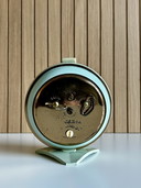 Vintage JAZ wekker mintgroen jaren 60 Frankrijk