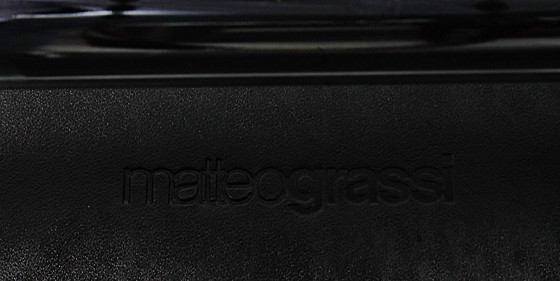 Image 1 of Set van 8 Matteo Grassi MG5 zwarte tuigleren buisframe stoelen