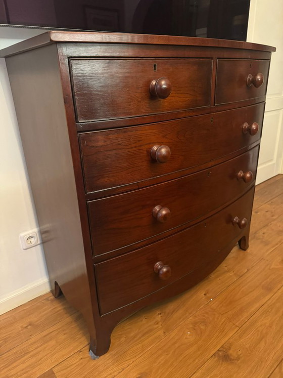 Eichholtz Commode Bowfront Acajou – Bois, Klassiek (photo 6 of 8)