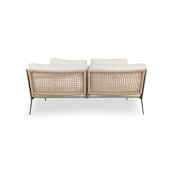 Image 1 of 2x Canapé Flexform Original en cuir beige Antonio Citterio