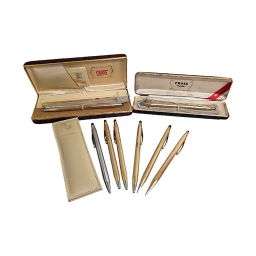 Collezione di penne Cross 12 e 14kt, anni '70/'80
