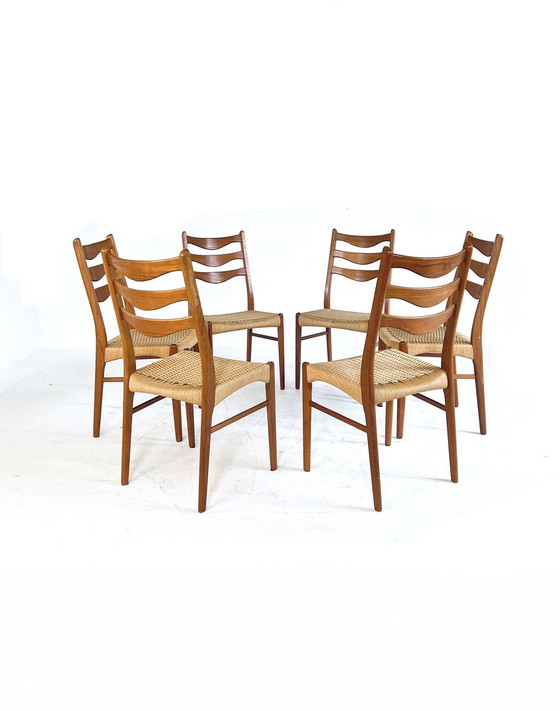 Image 1 of 6x Arne Wahl Iversen, Glyngøre Stolefabrik '60