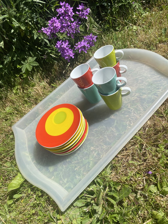 Image 1 of Lot de 6 Tasses et Soucoupes Espresso Genevieve Lethu